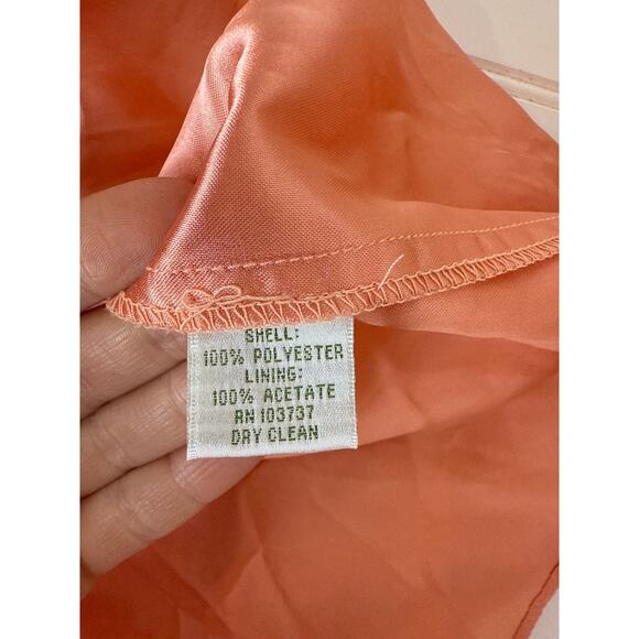 NWT Donna Morgan Peach Short Cocktail Dress Strapless Bridesmaid Wedding Sze 18 - Picture 7 of 8